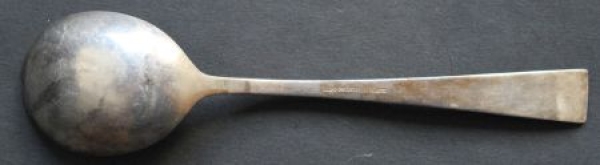 Esso Motor-Hotel 1953 Hepp-Advertisingspoon silvered with Logo (9248)